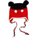 1x High Quality Sock Monkey Beanie Hat Crochet Pattern for Baby/Toddler/Kids – Mickey Mouse