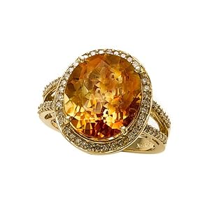 6.77 cttw Genuine Citrine Ring by Effy Collection� in 14k Yellow Gold Size 6