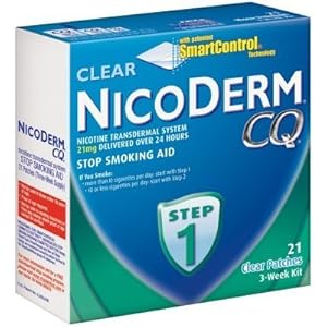 NicoDerm CQ STEP 1 - 3 Week Kit - 21 Clear 21 mg Nicotine Patches