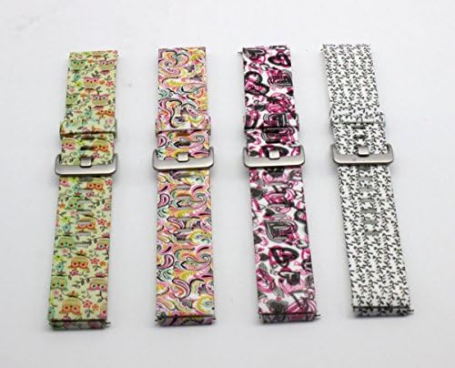 Fitbit Blaze Smart Fitness Watch Classic Silicone Replacement Accessory Band/ Wristband Bracelet Strap with Watchband Buckle, Printed with Owl/ Paisley/ Hearts/ Tree Designs, Large Size