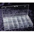 10 Stck/ 10 x SORTIMENTSKASTEN/SORTIERKASTEN*12-Fach/F�cher*mit Klappdeckel*stapelbar