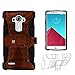 Spots8® Case for LG G4, Heavy Duty Case with Kickstand and Holster [Cherry Acres Wood]