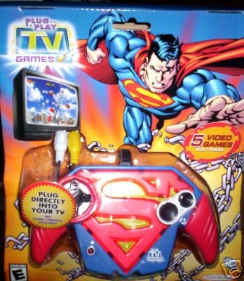 Childrens Toyshop  Toys : Superman Plug And Play TV Games