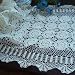 Large Vintage Hand Crochet Lace Creamy Table Runner