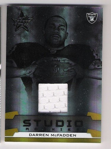 DARREN MCFADDEN 2008 Leaf Rookies & Stars Studio JERSEY RC Rookie Card #131 of 250 Made! Oakland Raiders Football