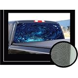 BLUE WATER&nbsp;22 x 65 - Rear Window Graphic - back truck decal suv view thru vinyl by SignMission