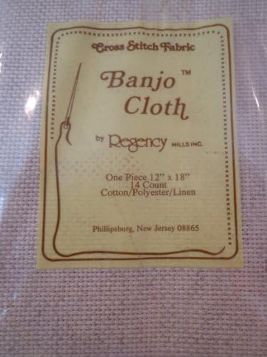 Regency Cross Stitch Fabric, Banjo Cloth, 12" X 18"