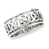 Sterling Silver Antiqued Band