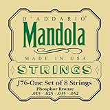 D'Addario Mandola Strings Set, J76 Phosphor Bronze