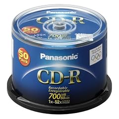 Panasonic AY-CDRS80D50 CD-R-Rohlinge 700MB (52-fache Brenngeschwindigkeit, 80 Minuten, 50er Spindel)