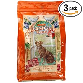 HARMONY FARMS Healthy & Holistic Healthy Weight Formula Food for Dogs, 3-Pound Bags (Pack of 3)
