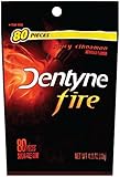 Dentyne Gum, Fire Cinnamon, 80-Count Pouch, 4.23 Ounce, (Pack of 4)