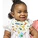 Itzy Bitsy Baby Bandana Drool Bibs Unisex 5-Pack Absorbent Cotton Modern Baby Gift Set for Boys and Girls
