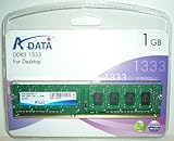A-DATA DDR3 1333 240pin Unbuffered-DIMM Non-ECC Memory 1GB (Major on 3rd)