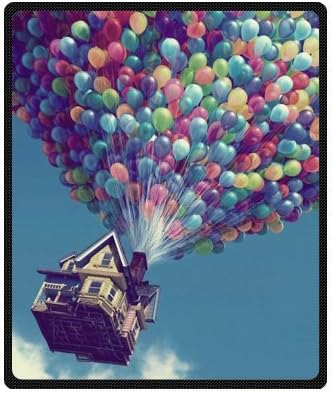 Nice Flying House Fleece Throw Blanket - Blanket 50" x 60" (Medium)