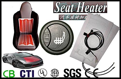Kupai Carbon Fiber Round 1 Seat 3 File Switch Car Heating Pad Car Seat Heating Cushion Car Seat Electric Car with a Heating Pad 12v Car Winter Heating Cushion Car Siamese Heating Pad Car Seat Heating Kits Cushion Built-modified Type 1 Seat 3 Years Warranty