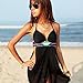 Womens Halter Neck Bikini Top and Bottoms Swimwear Bathing Suits