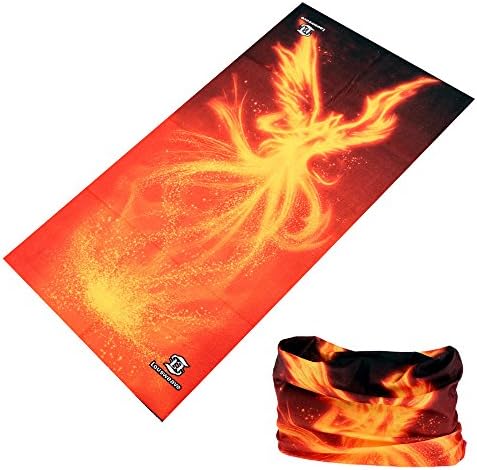Coolive 16-in-1 Outdoor Assorted Multifunctional Style Yoga Sports Fashion Travel Colors Headband Seamless Uv Buff Solid Moisture Wicking Bandana (phoenix)
