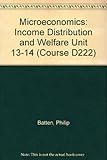 Income distribution and welfare