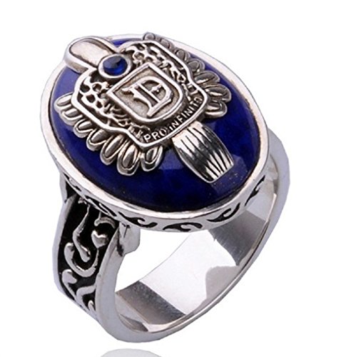 Simplifestyle Retro Gothic Jewelry Middle Ages Vampire Diaries Daylight Walking Signet Damon's Ring for Fans,idea for Gift Bar Party or Personal Collections