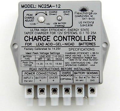 Flexcharge Solar Wind Hydro Turbine Charge Controller NC25A48 hybrid 48 volt US