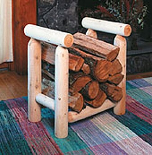 Kitchen: Rustic Natural Cedar FIREWOOD RACK 2 FOOT   1002