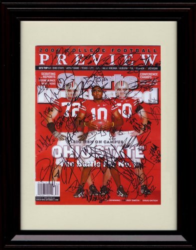 Framed 2006 Ohio State Team Signed Sports Illustrated Autograph Print