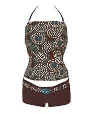 Circle print tankini