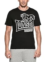 Lonsdale Camiseta Manga Corta Langsett (Negro)