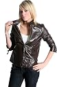N14 New Womens Brown Zip Up Snake Print Jacket Size 10-12 UK