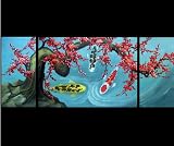 Abstract Art Feng Shui Painting Koi Fish Painting Japanese Koi Painting 74-1
