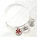 Type 1 Diabetic Charm and Bangle, emergency bracelet, our original designh