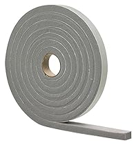 M-D Building Products 2253 High Density Foam Tape, 3/16-by-3/8-Inch by 17 Feet, Closed Cell, Gray
