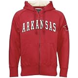 Arkansas Razorbacks Cardinal Burn Full Zip Hoody Sweatshirt