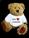 Teddy Bear mit Ich liebe Evelyn t-shirt