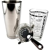 KegWorks 3-Piece Cocktail Shaker Kit