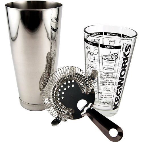 KegWorks 3-Piece Cocktail Shaker Kit Reviews