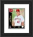 Framed John Lackey Los Angeles Angels Photograph