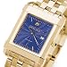 University of Notre Dame Men's Swiss Watch - Gold Quad Blue Dial with Bracelet by M.LaHart
