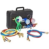 Mastercool 98660-prom Manometri Climatizzazione Auto R134a/R12 - Duale Con Valvole A Pistone