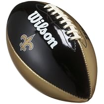 Wilson NFL Team Logo Football (New Orleans Saints)