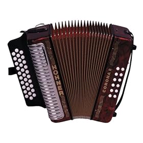 Hohner HA3500RPGCF Corona II Accordion in Red Pearl