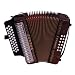 Hohner HA3500RPGCF, Corona II Accordion in Red Pearl