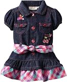 Carters Watch the Wear Baby-girls Infant Denim Dress With Cherries and Striped Belt