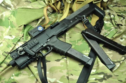 HERA ARMS GCC Style= GLOCK Carbine Conversion Kit /マルイ用BK
