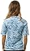 Aqua Design Womens Rash Guard: UPF 50+ Short Sleeve Swim Shirt Women: Aqua Sky: Size 2XL