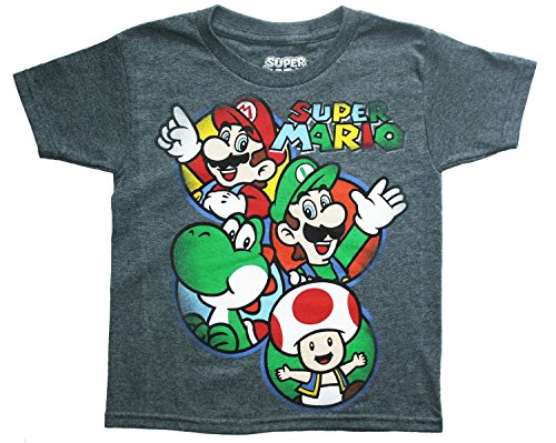 Super Mario Boys Short Sleeve Graphic T Shirt (XXL 18)