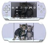 Twin Kitty Decorative Protector Skin Decal Sticker for Sony Playstation PSP ....