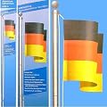 Fahnenmast aus Aluminium 6,20 m