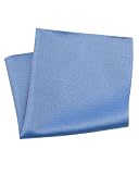 Savile Row Mens Blue Herringbone Silk Handkerchief